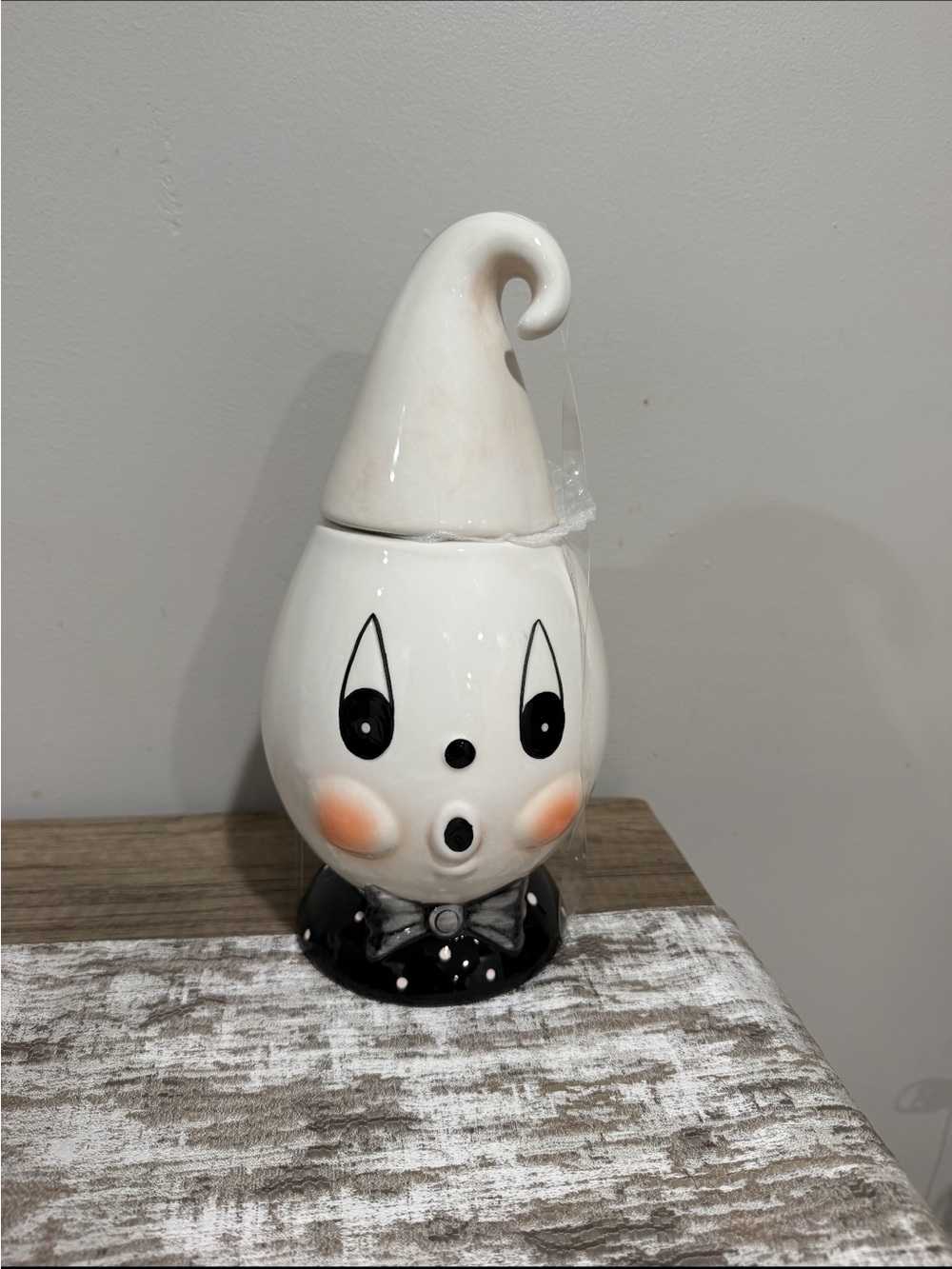 LAST ONE! Johanna Parker Halloween Large Gus the Ghost Canister HTF